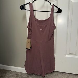 Nike Women's Mauve Tank Dress with built-in shorts